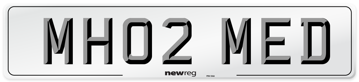 MH02 MED Number Plate from New Reg